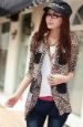 Four pocket leopard cardigan