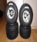 New go-kart rain tires and aluminium wheels