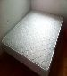 Bed (150x200cm) Barely used! includes white bed frame